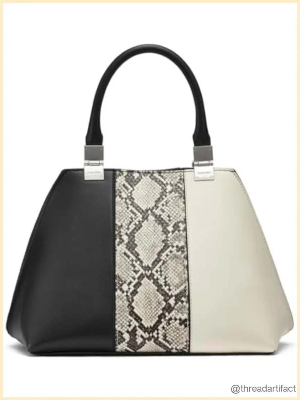Vinyl Satchel with Removable Crossbody Strap 2-in-1